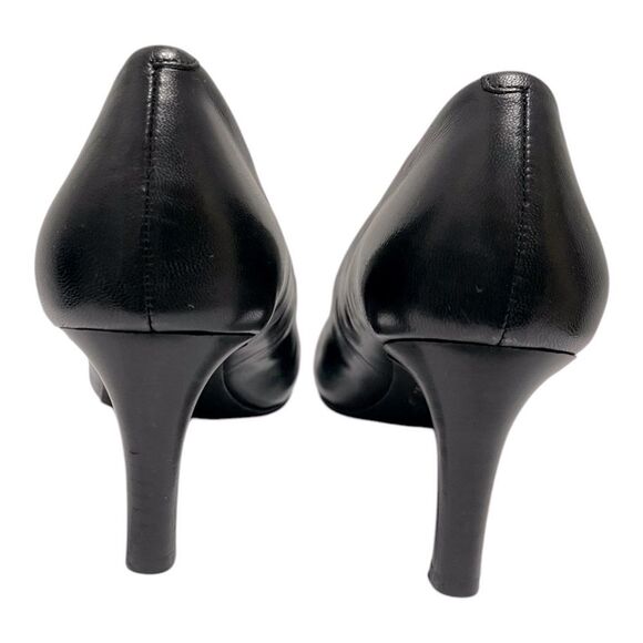 Lauren Ralph Lauren Harper Black Leather Pumps Size 10B - Picture 6 of 12